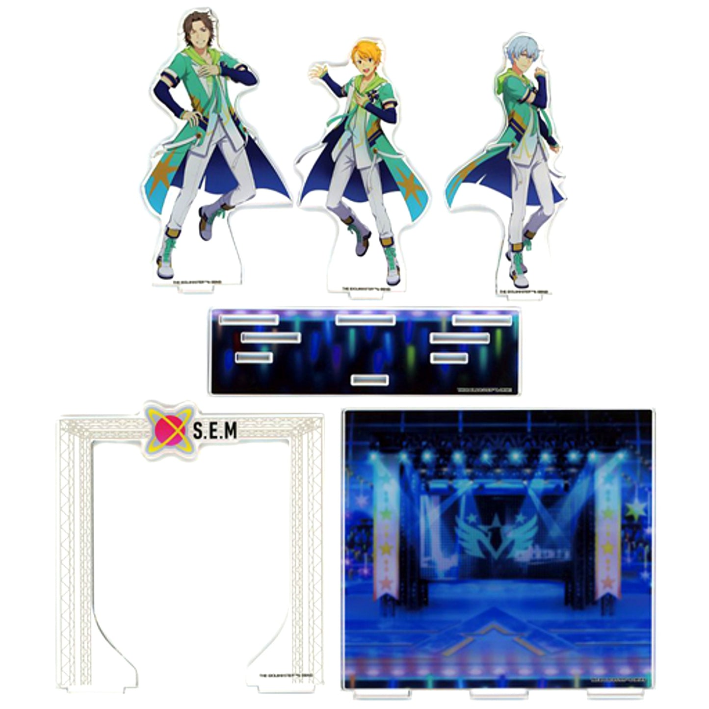 S.E.M THE IDOLM@STER SideM Commemorative Official Acrylic Diorama 7th STAGE GROW & GLOW [USED]