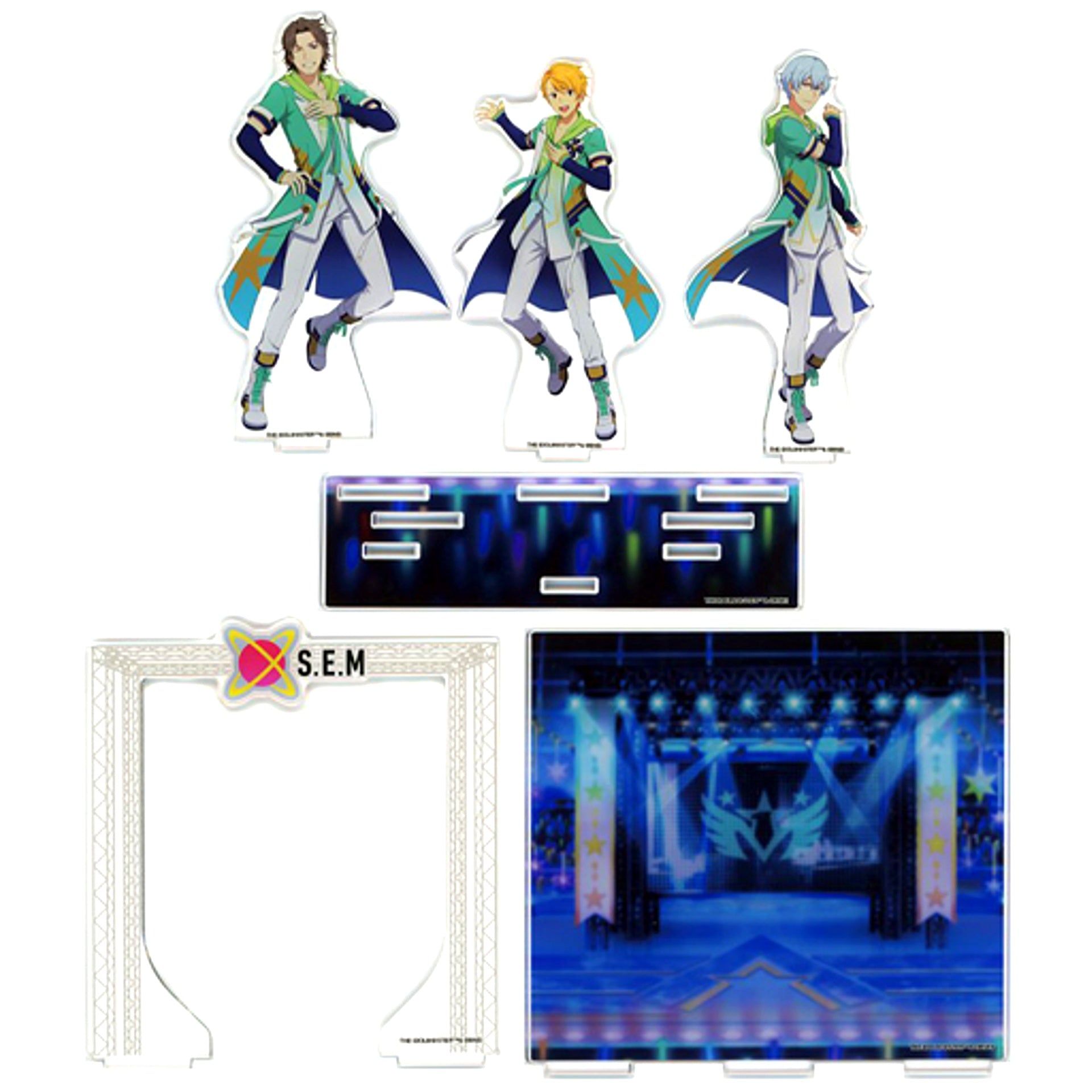 S.E.M THE IDOLM@STER SideM Commemorative Official Acrylic Diorama 7th STAGE GROW & GLOW [USED]