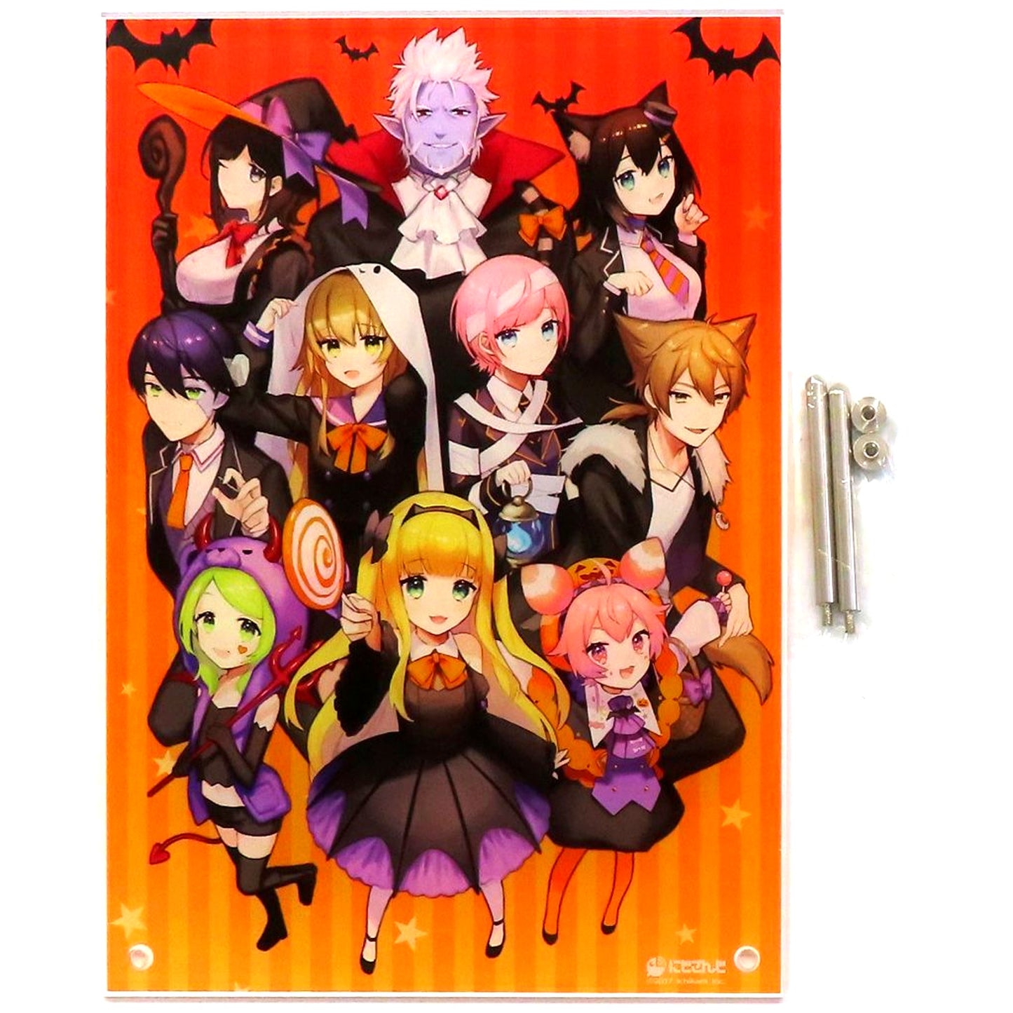 2nd Generation Virtual YouTuber Nijisanji B5 Acrylic Art Panel Halloween Goods 2018 [USED]