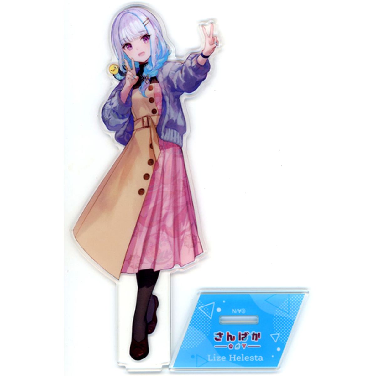 Lize Helesta Virtual YouTuber Nijisanji Big Acrylic Stand Sanbaka 4th Anniversary Goods [USED]