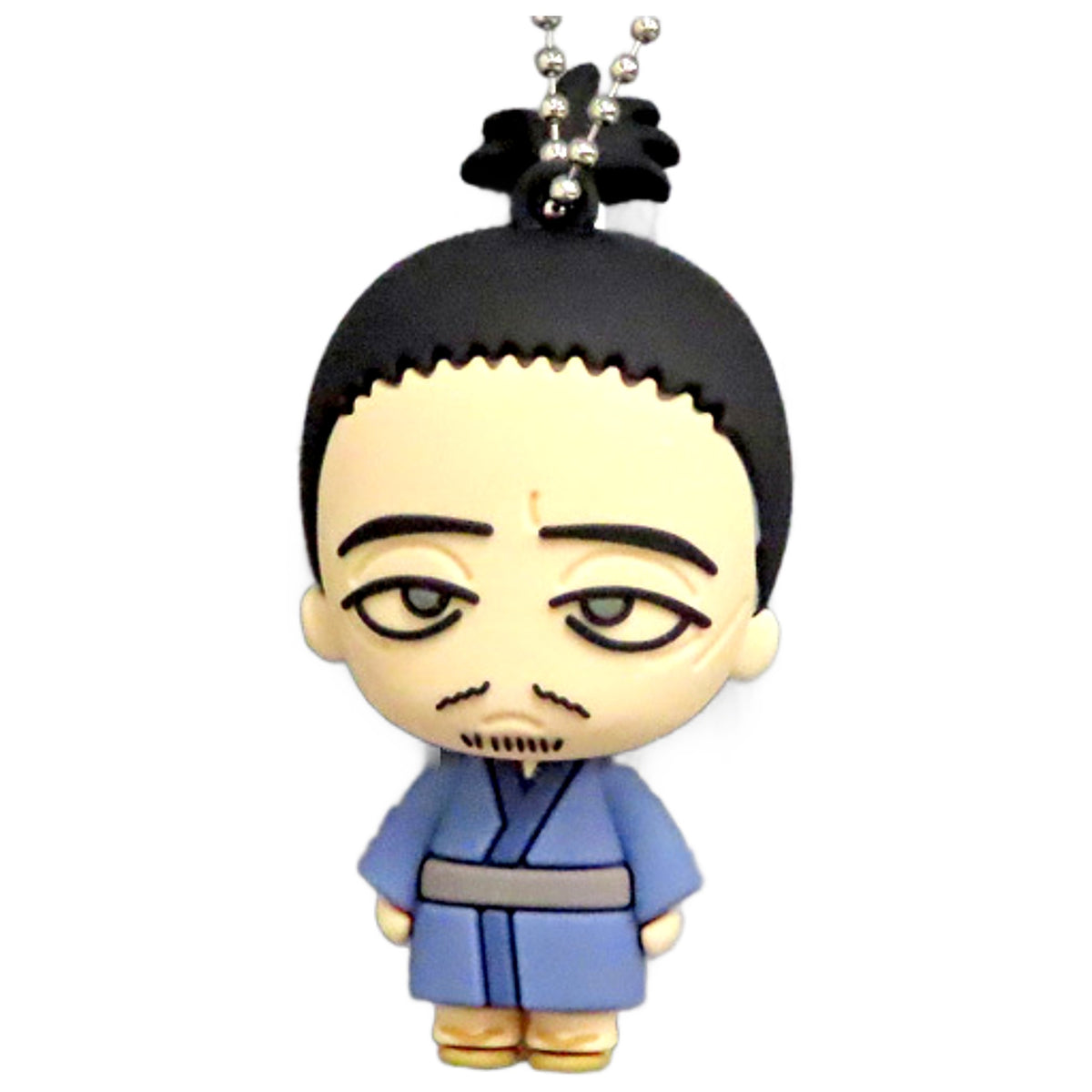 Nobunaga Hazama Hunter x Hunter Three Dimensional Rubber Mascot 2 Key Chain [USED]