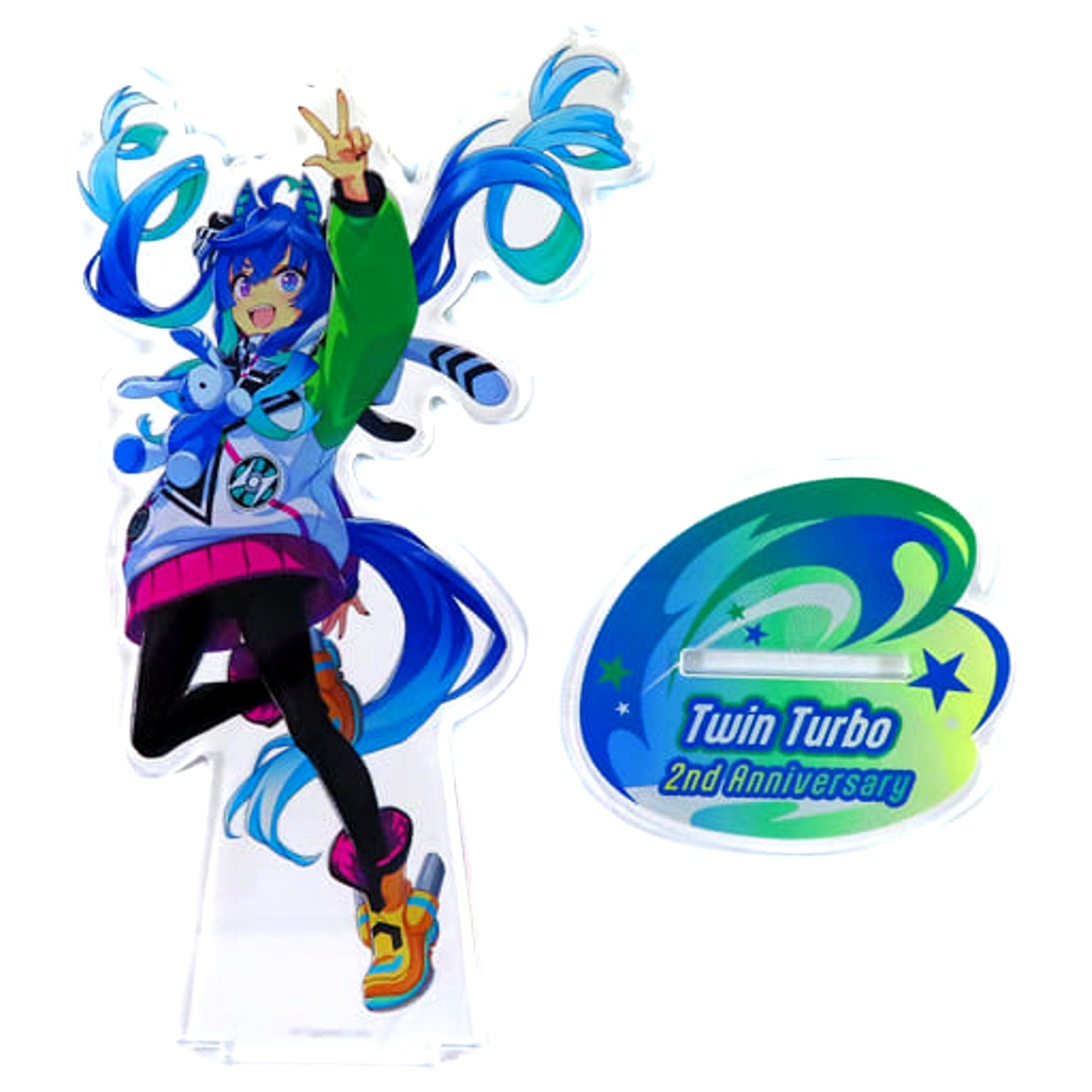 Twin Turbo Uma Musume Pretty Derby Acrylic Stand 2nd Anniversary Ver Anniversary Illustration Goods [USED]