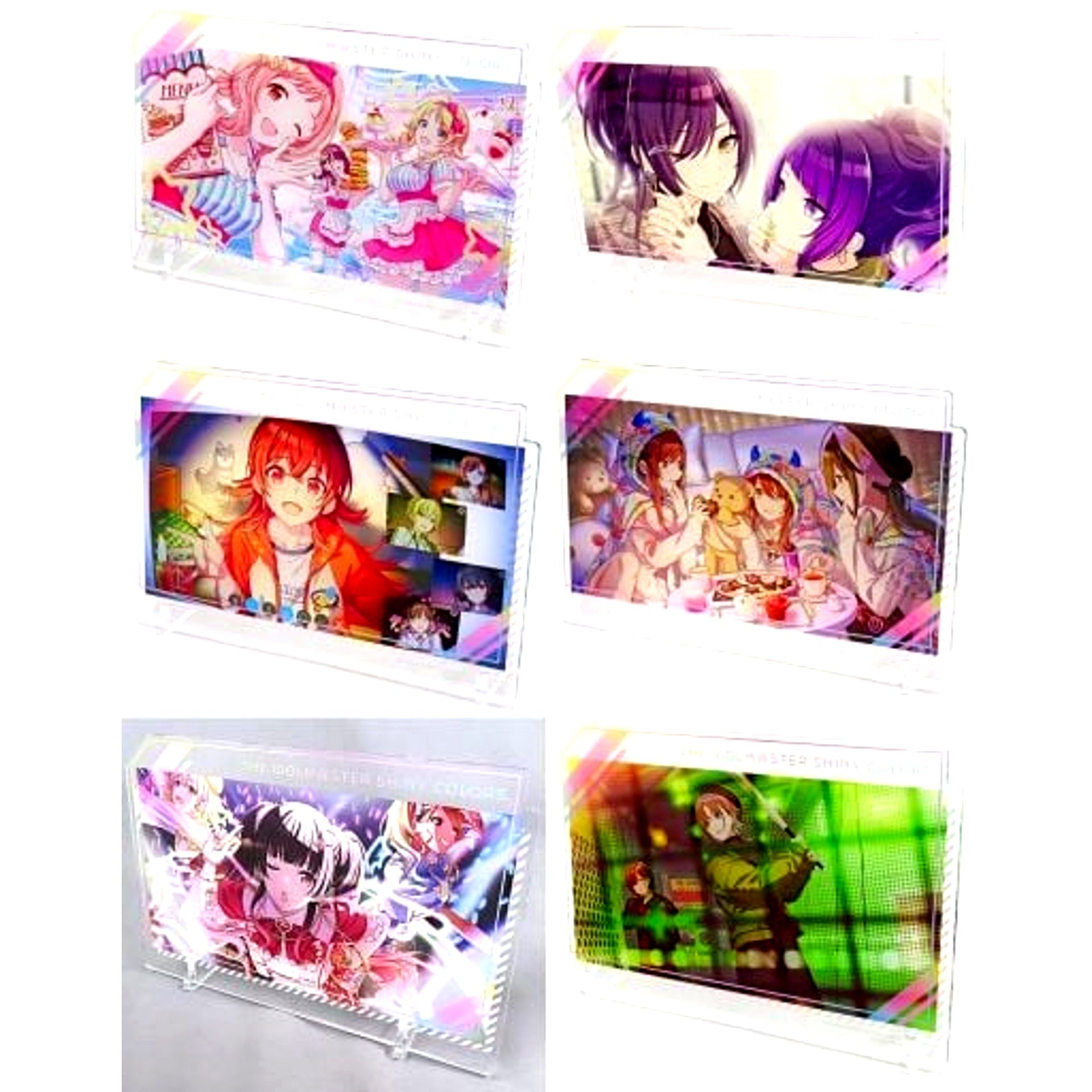 Set of 6 THE IDOLM@STER SHINY COLORS Acrylic Board vol.3 [USED]