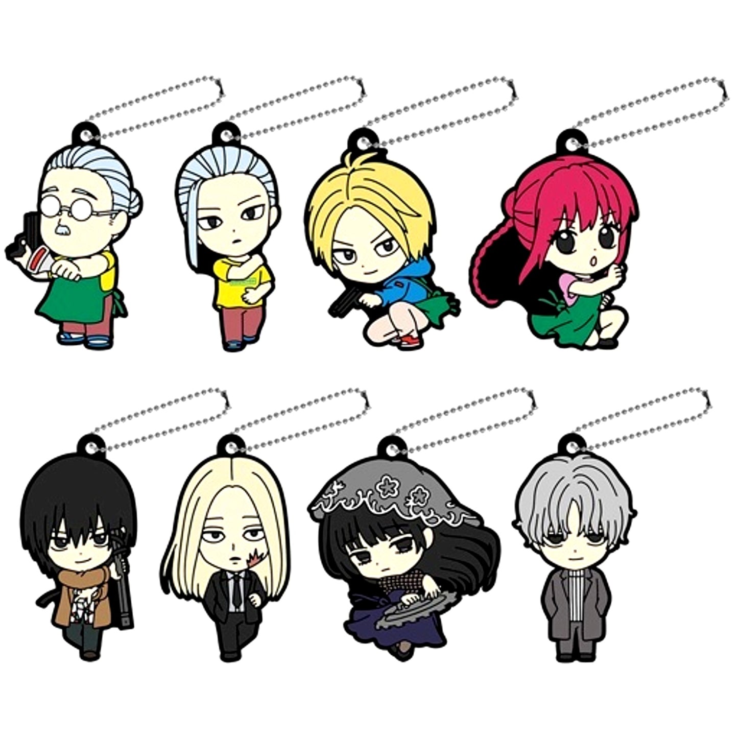 Set of 8 SAKAMOTO DAYS Capsule Rubber Mascot [USED]