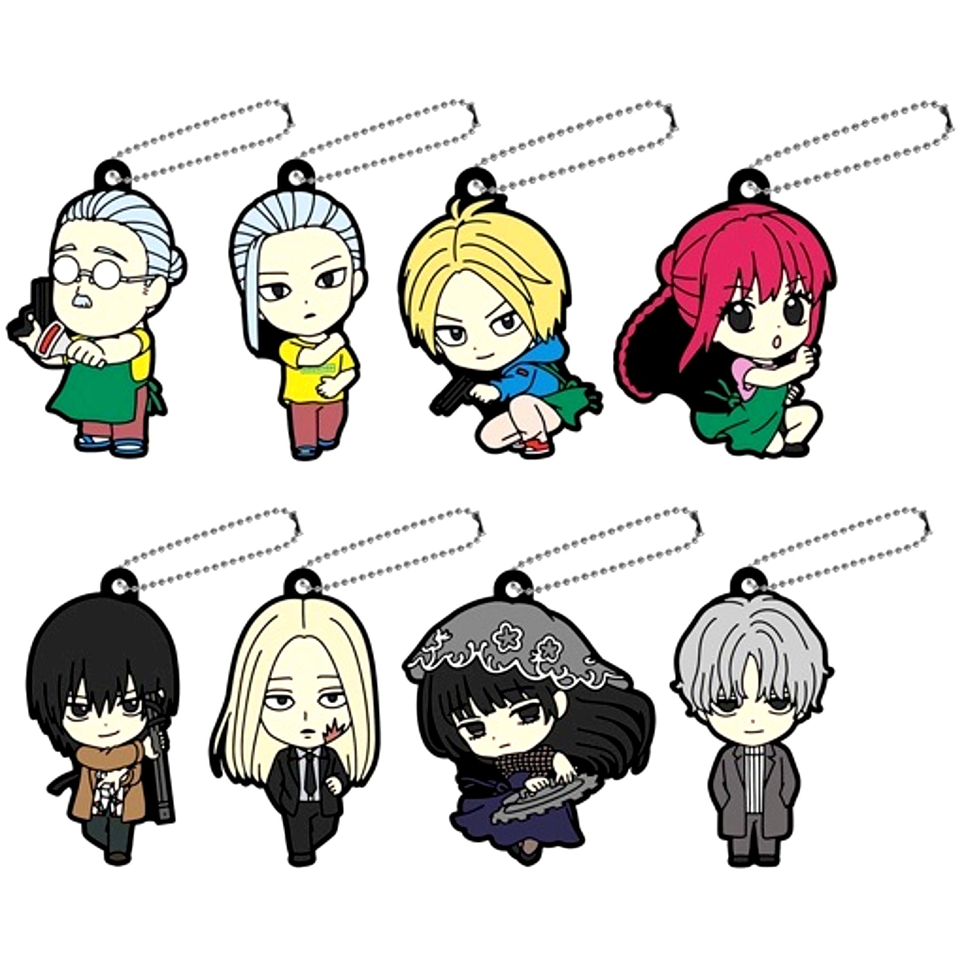 Set of 8 SAKAMOTO DAYS Capsule Rubber Mascot [USED]