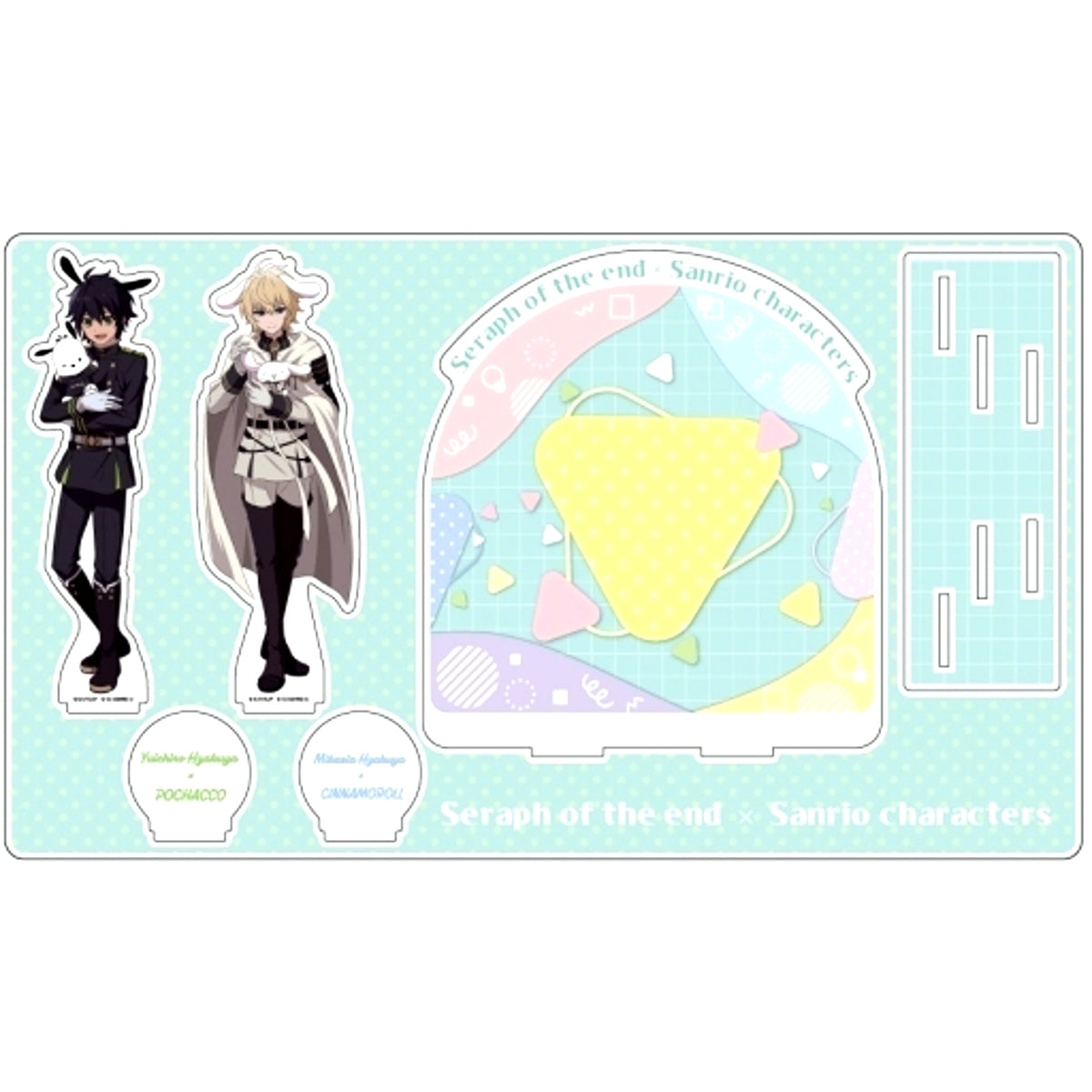 Pair Design Illustration 01 Seraph of the End x Sanrio Characters Premium Acrylic Diorama Plate [USED]