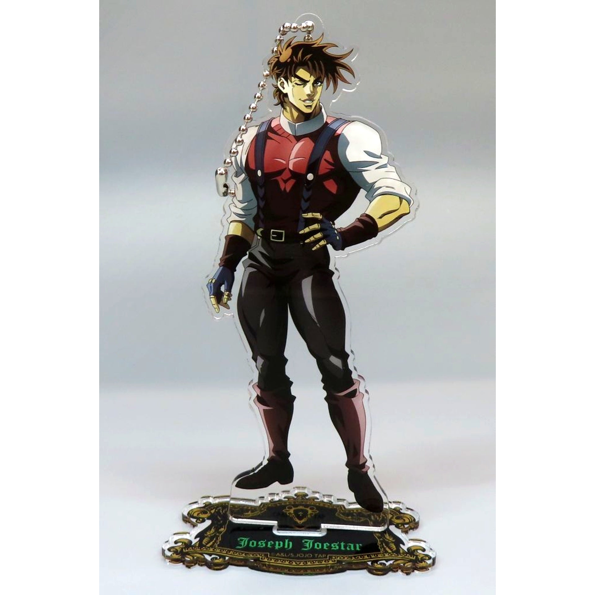 Joseph Joestar Jojos Bizarre Adventure JOJO WORLD2 Acrylic Ball Chain [USED]