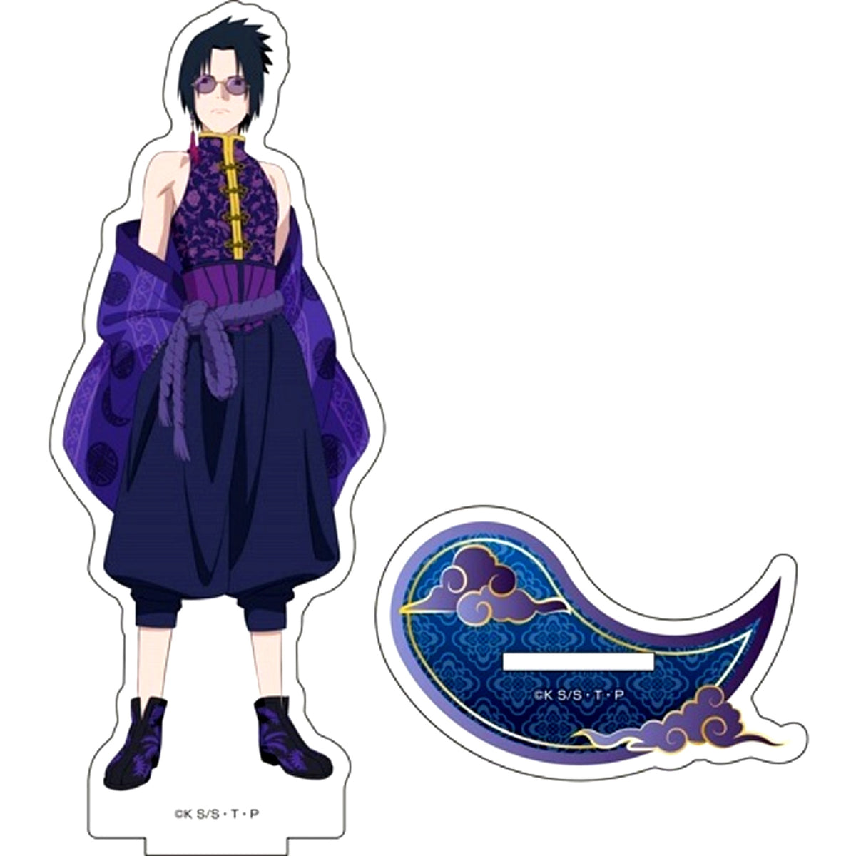 2 Sasuke Uchiha China Ver. Big Acrylic Stand Naruto: Shippuden [USED]