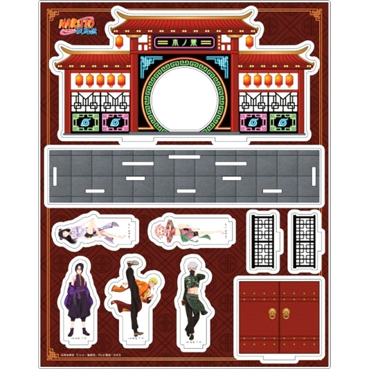 Konoha No. 1 China Ver. Naruto Shippuden Acrylic Diorama [USED]