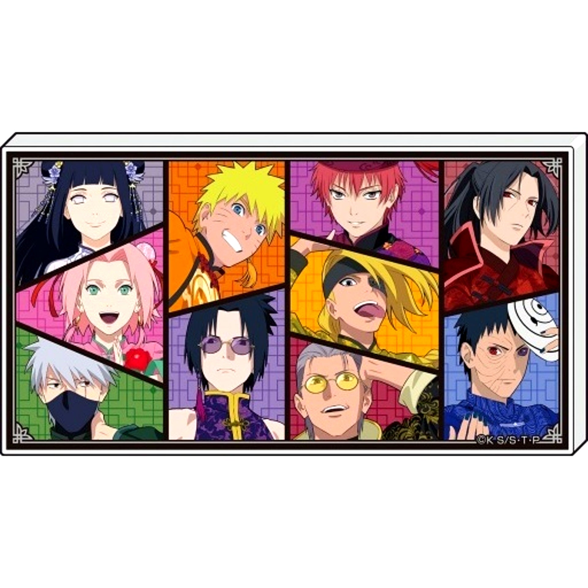 Group China Ver. Naruto Shippuden Acrylic Block [USED]