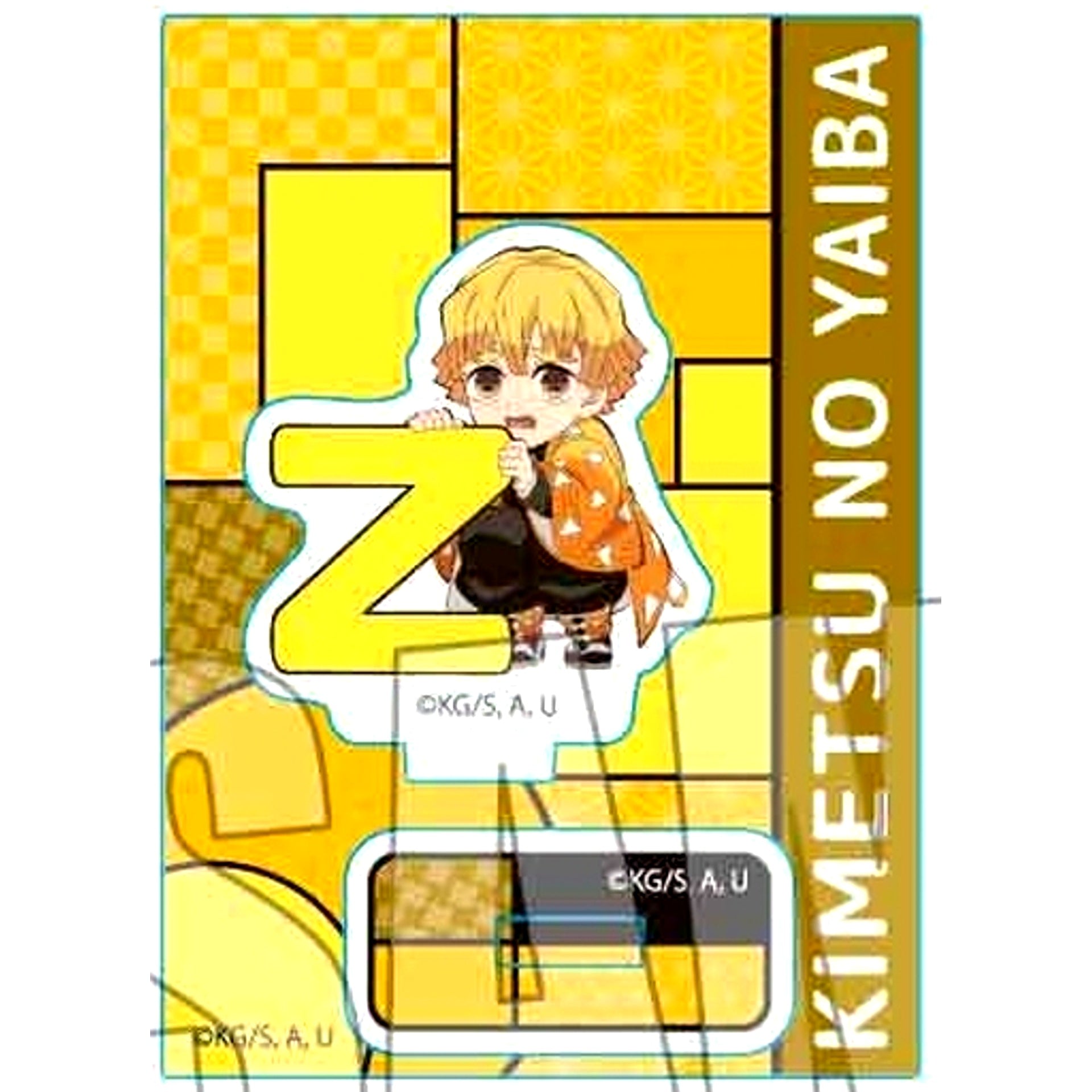 Zenitsu Agatsuma Alphabet Ver. Mini Stand Demon Slayer: Kimetsu no Yaiba [USED]