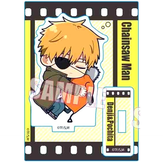Denji and Pochita Puchimemo Mini Stand Chainsaw Man [USED]