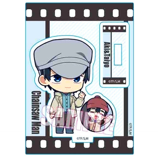 Young Aki Hayakawa and Taiyo Puchimemo Mini Stand Chainsaw Man [USED]