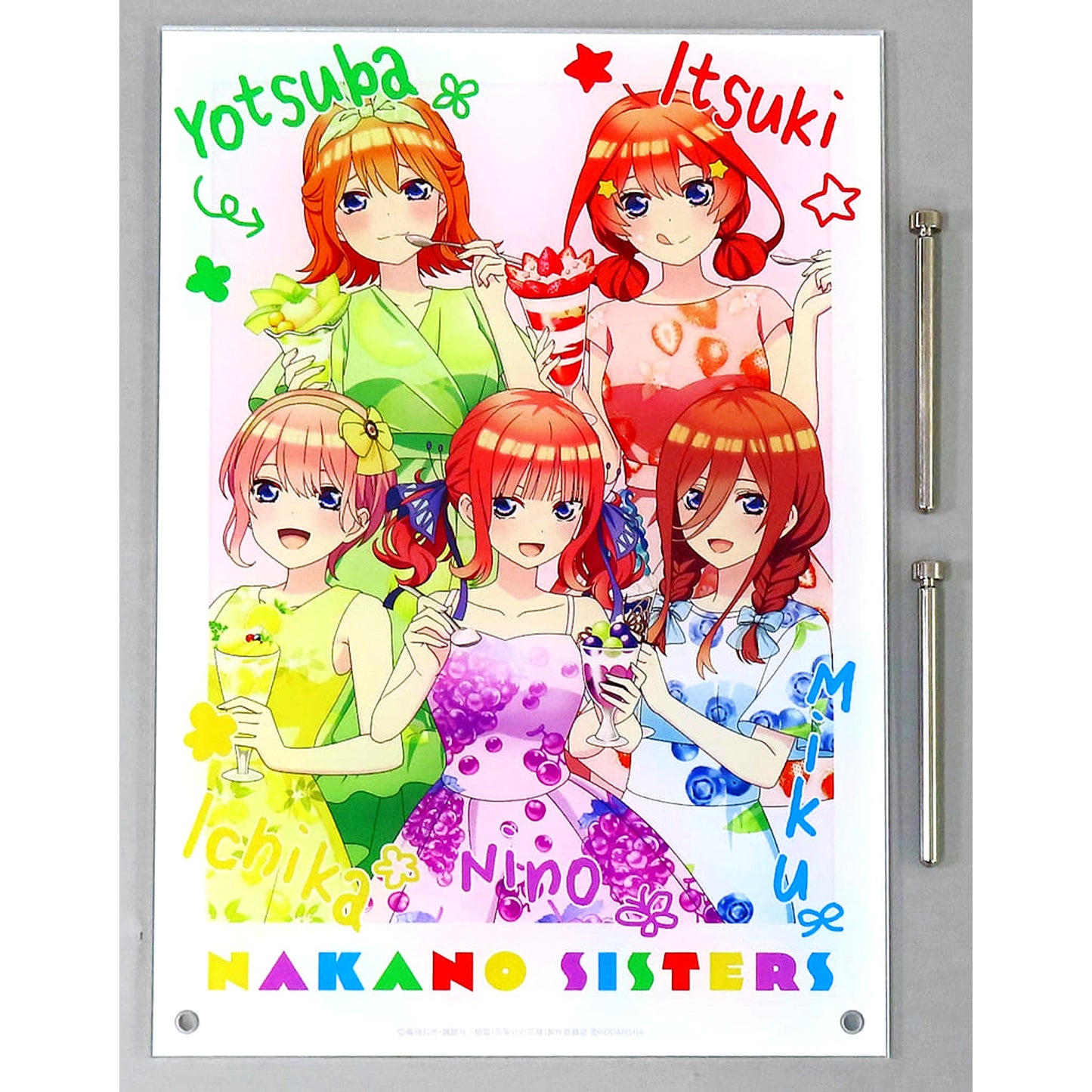 Group The Quintessential Quintuplets Movie Newly Drawn Illustration Fruit One-Piece Ver. A4 Acrylic Panel [USED]