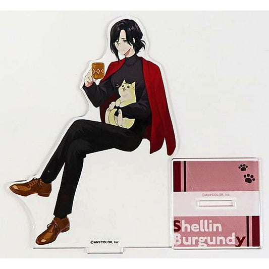Shellin Burgundy Acrylic Stand Virtual YouTuber Nijisanji NIJISANJI x Karaoke Manekineko: Holiday with cat [USED]