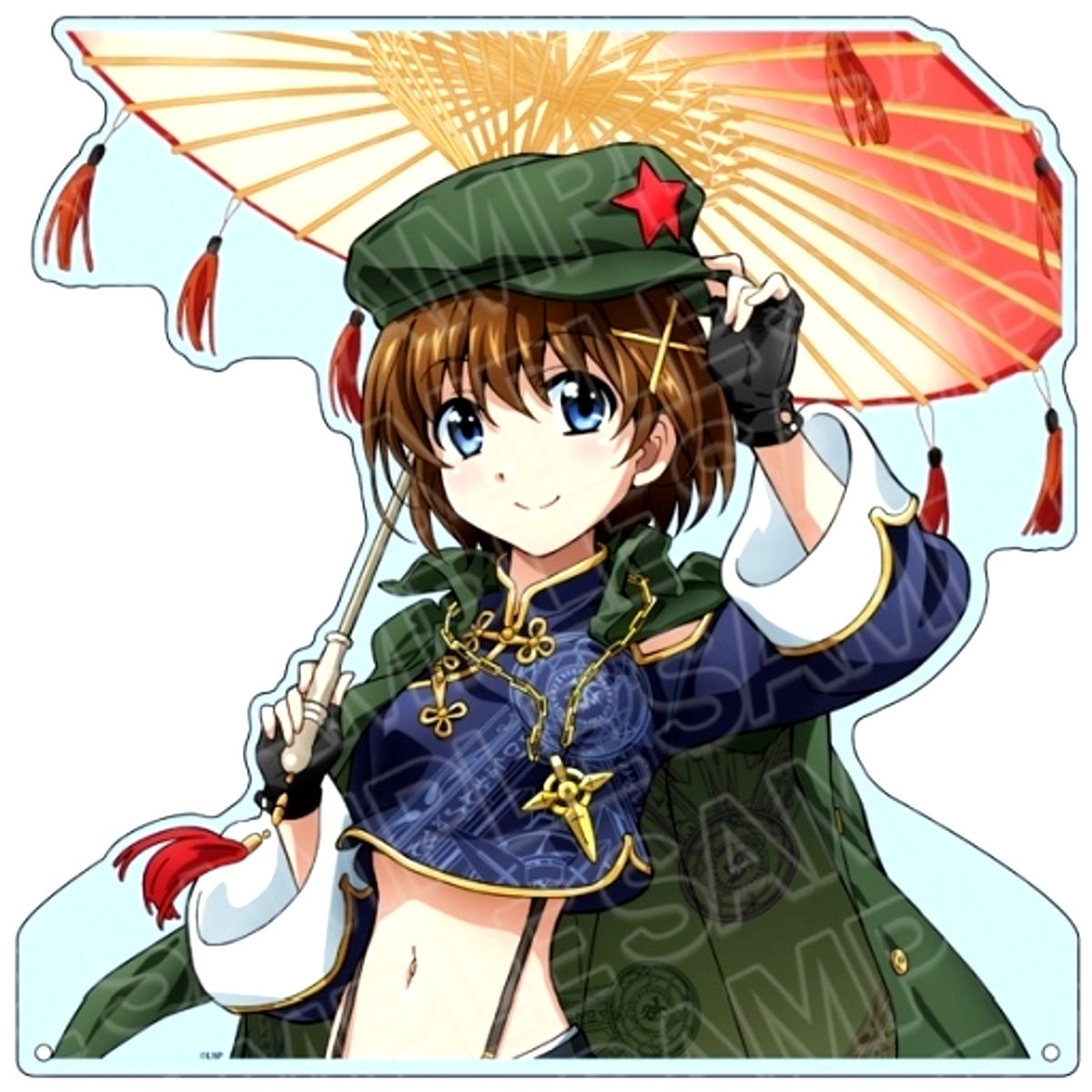 Hayate Yagami China Dress Ver. Extra Large Die-cut Acrylic Board Magical Girl Lyrical Nanoha Series [USED]