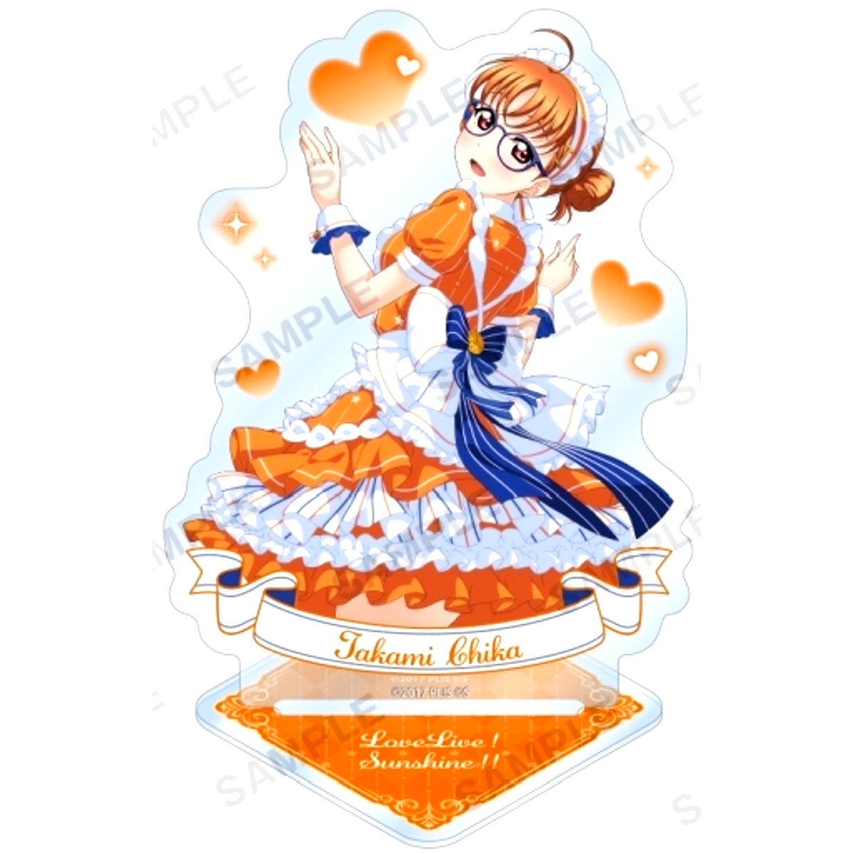 Chika Takami Maid in Residence ver Acrylic Stand Aqours Love Live! School Idol Festival [USED]