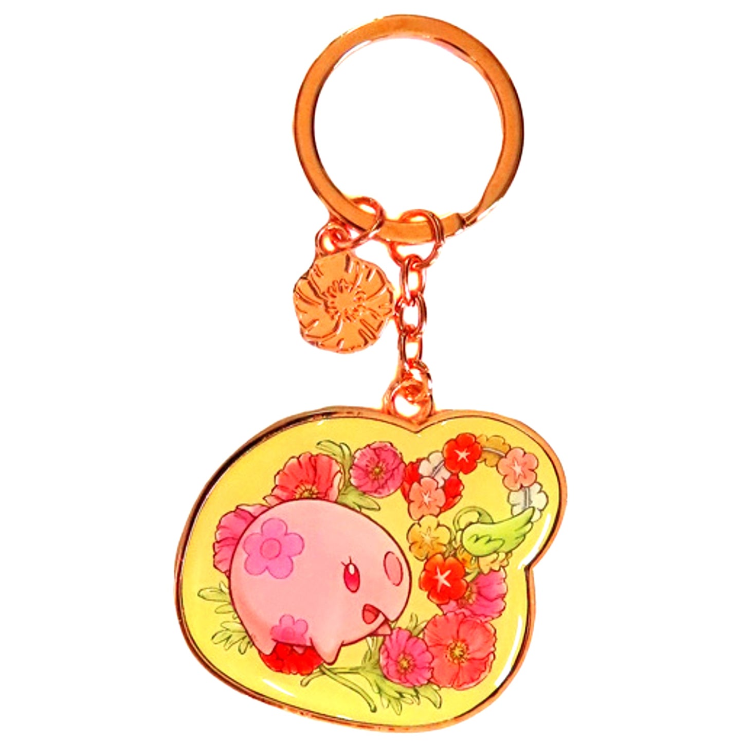 Munna & Comfey Pokemon Metal Key Ring Collection Fleur de Coquelicot Pokemon Center Limited [USED]