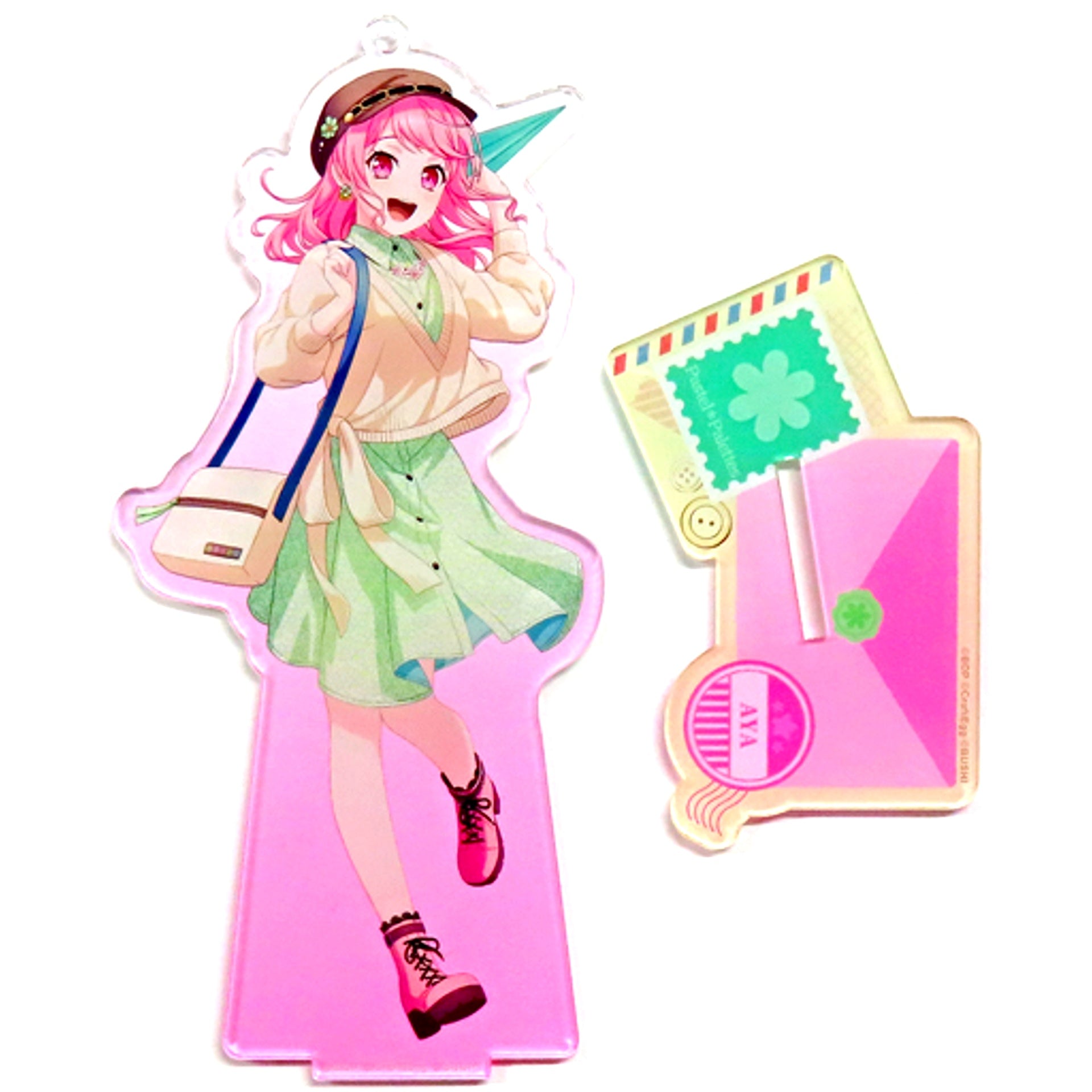 Aya Maruyama BanG Dream! Girls Band Party! Acrylic Stand Keychain Letter ver. [USED]
