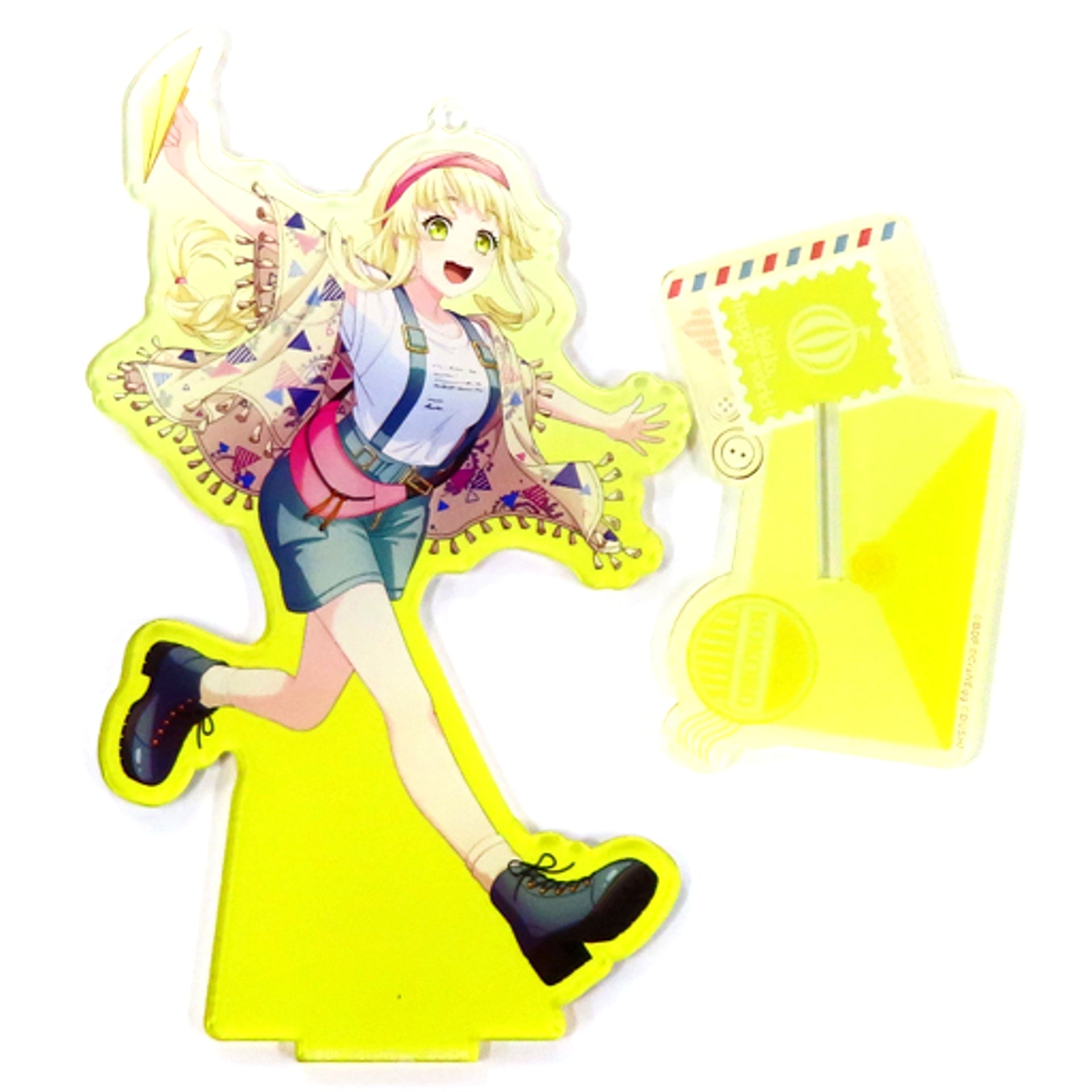 Kokoro Tsurumaki BanG Dream! Girls Band Party! Acrylic Stand Keychain Letter ver. [USED]