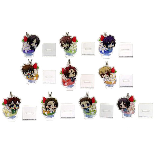 Hakuouki SSL: Sweet School Life for Nintendo Switch Toshizo Hijikata & Others Newly Drawn Chibi Character Acrylic Stand Keychain animate Limited Switch Software Bundled Benefits Set of 10 Keychains [USED]