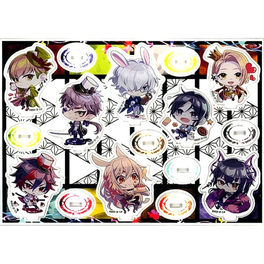 Group 9 R.I.P. Single Item Illustration Chibi Character Acrylic Stand Set of 8 Bundle Bonus Switch Game Alice NET Special Set [USED]