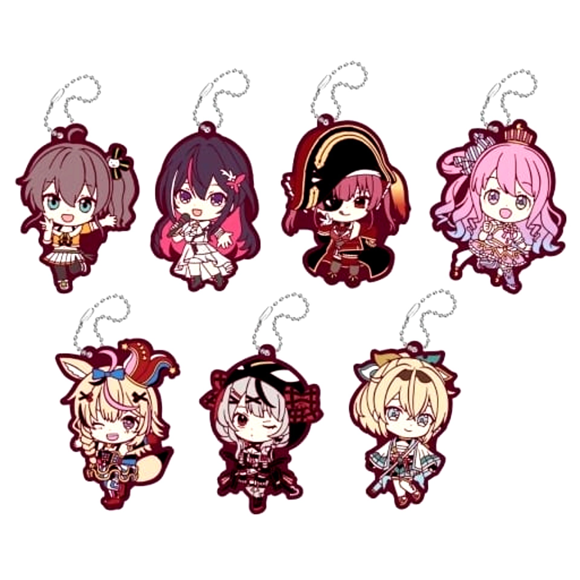 Virtual YouTuber hololive Capsule Rubber Mascot Collection Vol.5 Complete Set of 7 Types [USED]
