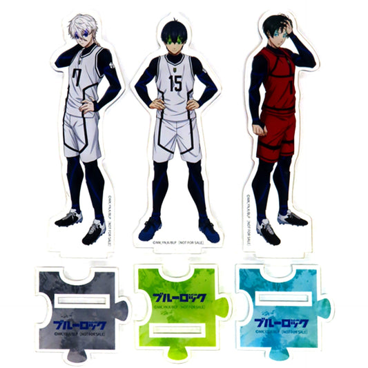 Yoichi Isagi Seishiro Nagi Rin Itoshi Blue Lock Set of 3 Acrylic Stands Bonus for Special Limited Edition Blu-ray Animate All Volumes Single Item [USED]