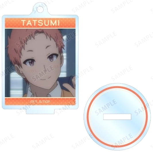 Tomo-chan Is a Girl! Tatsumi Tanabe Trading Acrylic Stand Keychain with Scene Design Keychains [USED]
