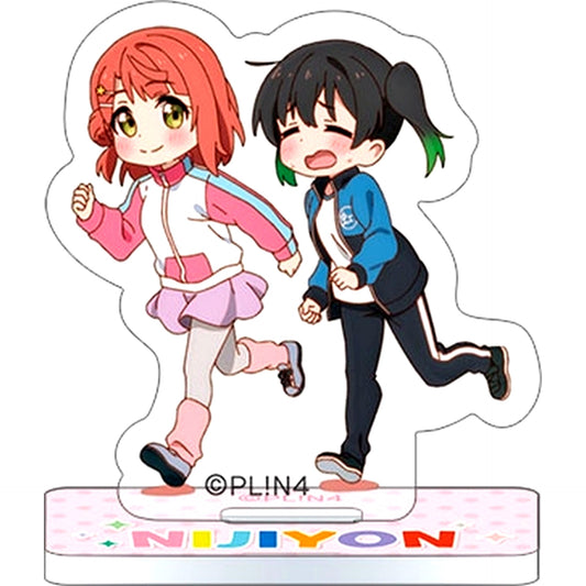 Yu Takasaki and Ayumu Uehara Mini Acrylic Stand Collection Nijiyon Animation Love Live! Nijigasaki High School Idol Club Ending Ver. [USED]