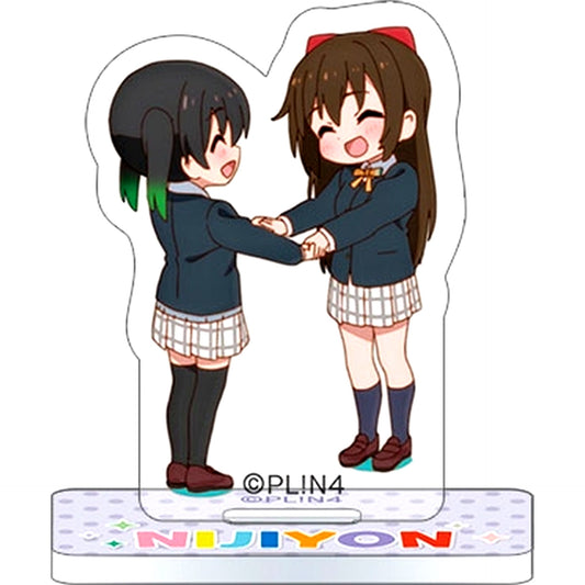 Yu Takasaki & Shizuku Osaka Nijiyon Animation Love Live! Nijigasaki High School Idol Club Mini Acrylic Stand Collection Ending Ver. [USED]