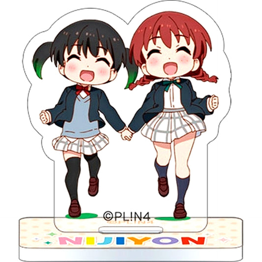 Yu Takasaki & Emma Verde Nijiyon Animation Love Live! Nijigasaki High School Idol Club Mini Acrylic Stand Collection Ending Ver. [USED]