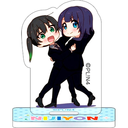 Yu Takasaki & Karin Asaka Nijiyon Animation Love Live Nijigasaki High School Idol Club Mini Acrylic Stand Collection Ending Ver. [USED]