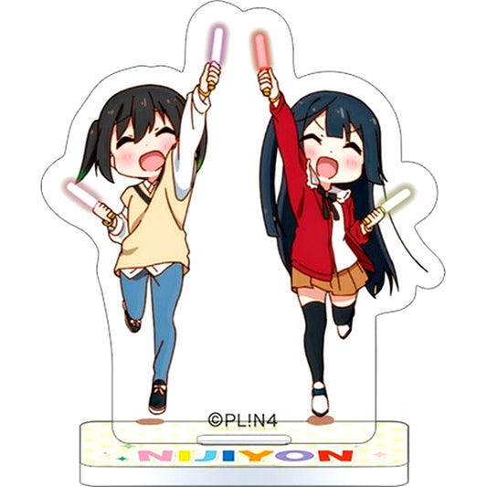 Yu Takasaki & Setsuna Yuki Nijiyon Animation Love Live Nijigasaki High School Idol Club Mini Acrylic Stand Collection Ending Ver. [USED]