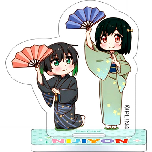 Yu Takasaki & Shioriko Mifune Nijiyon Animation Love Live Nijigasaki High School Idol Club Mini Acrylic Stand Collection Ending Ver. [USED]
