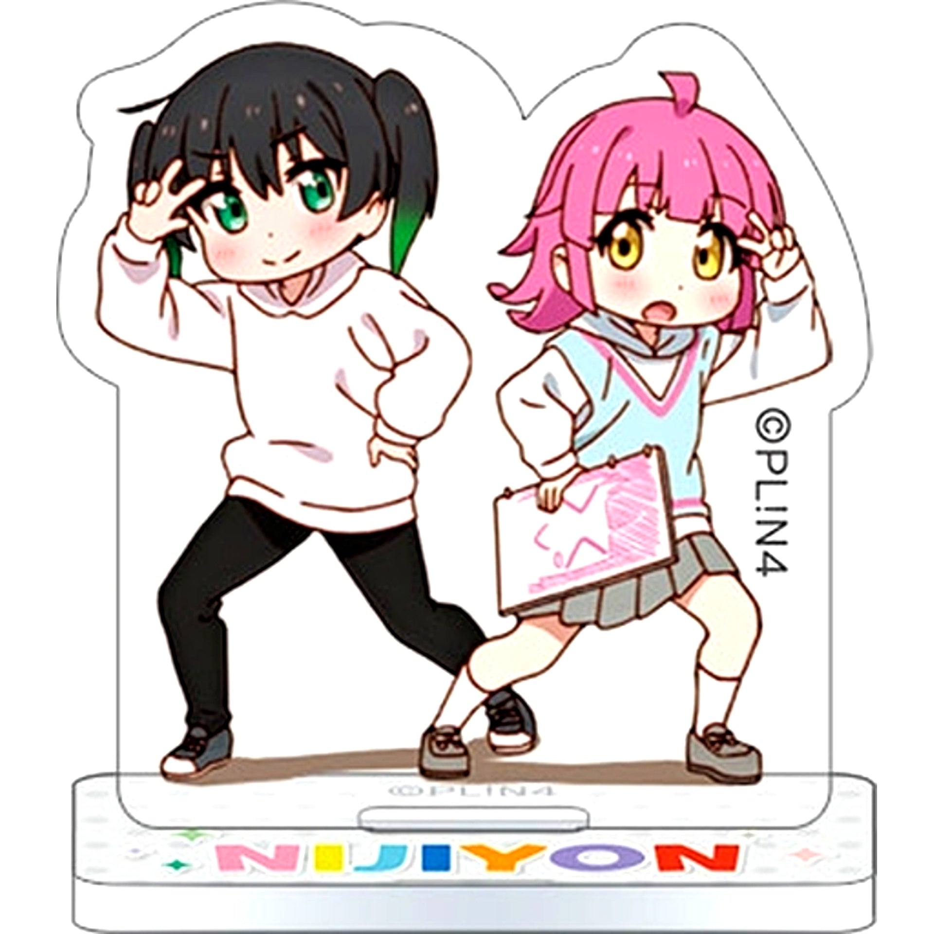 Yu Takasaki & Rina Tennoji Nijiyon Animation Love Live! Nijigasaki High School Idol Club Mini Acrylic Stand Collection Ending Ver. [USED]
