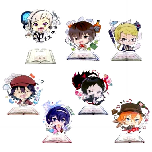 Set of 7 Chara Bouquet Trading Acrylic Stand Collection Bungo Stray Dogs [USED]