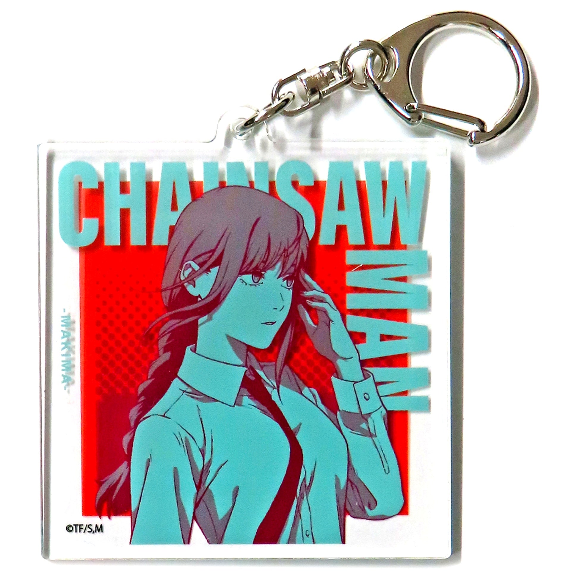 Makima Chainsaw Man MAPPA x TSUTAYA Mini Anime Key Animation Exhibition Acrylic Keychain [USED]