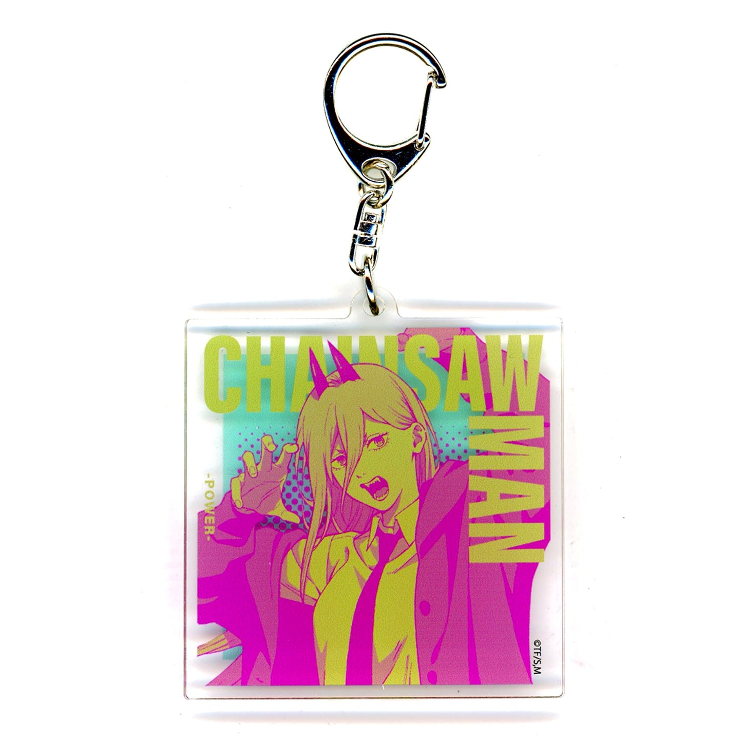 Power MAPPA x TSUTAYA Chainsaw Man mini Anime Original Art Exhibition Acrylic Keychain [USED]