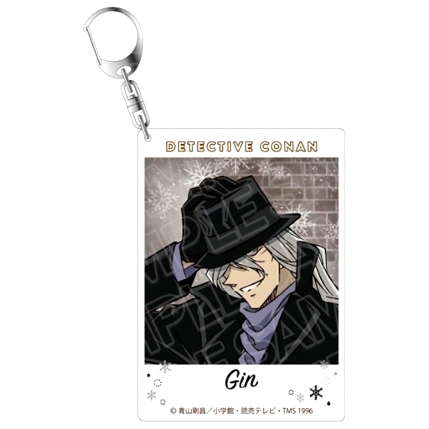 Gin Snow Ver. Detective Conan Instant Photo Style Keychain [USED]