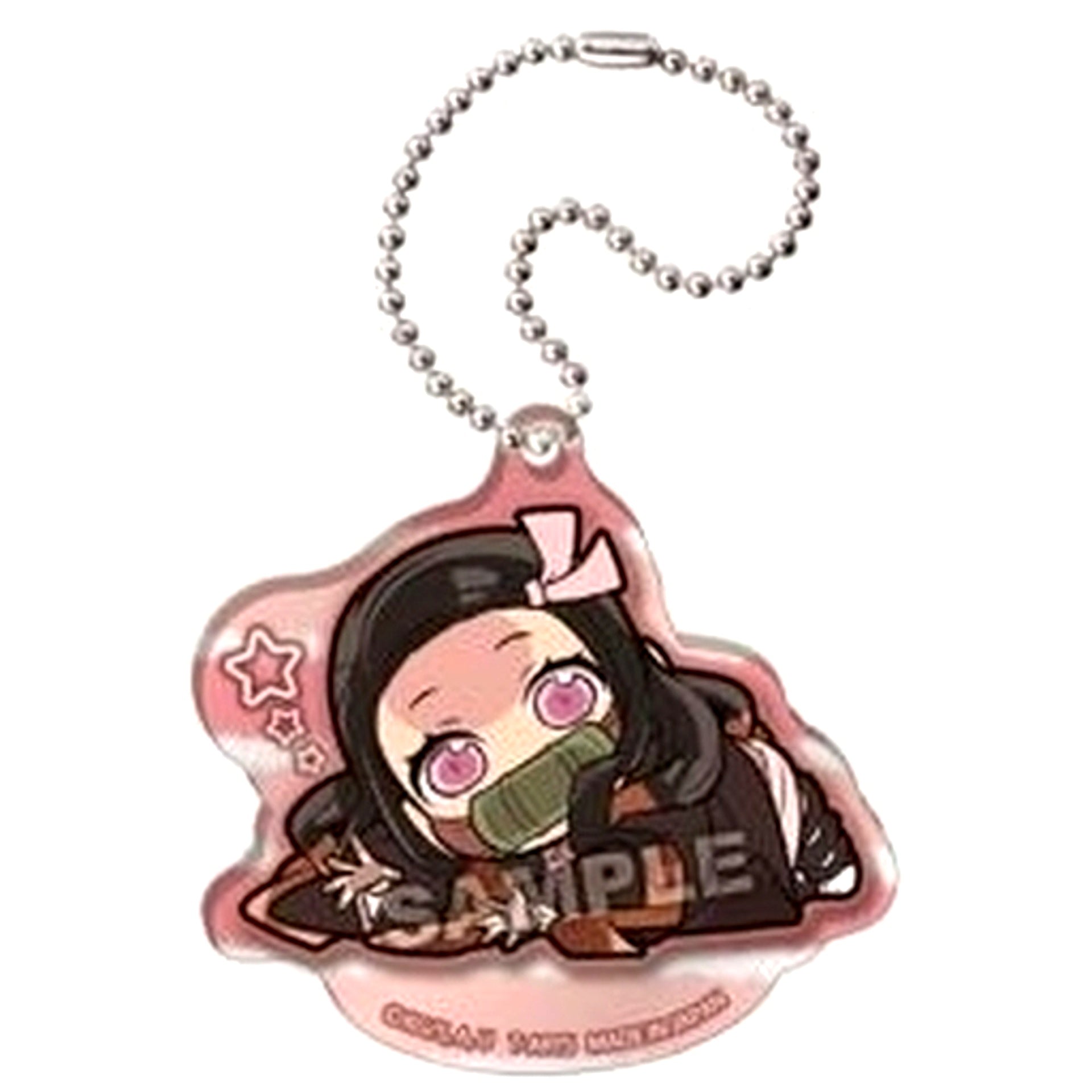 Nezuko Kamado Pita Deforme Demon Slayer Kimetsu no Yaiba Hotto Hitoyiki Acrylic Keychain [USED]