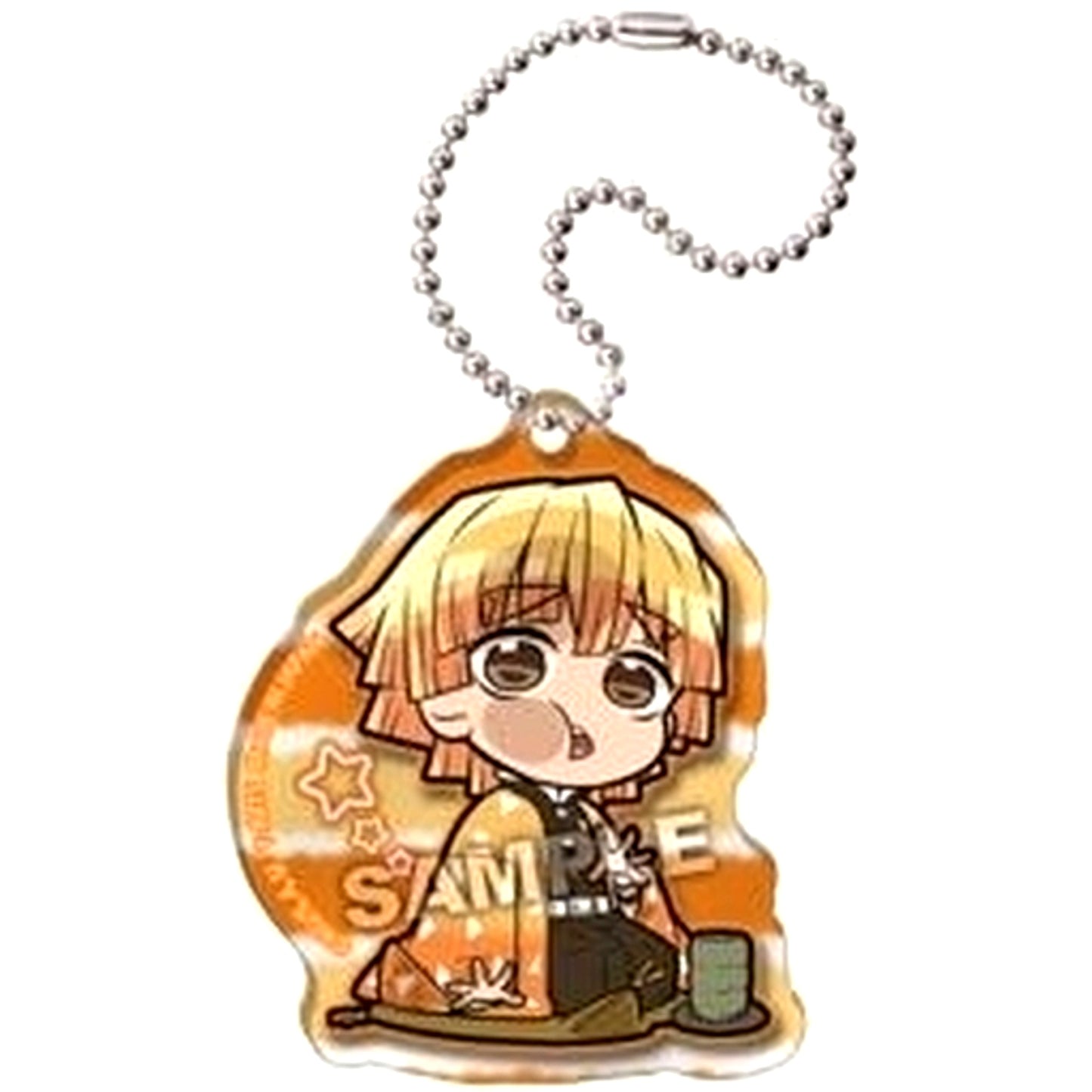 Zenitsu Agatsuma Pita Deforme Demon Slayer Kimetsu no Yaiba Hotto Hitoyiki Acrylic Keychain [USED]
