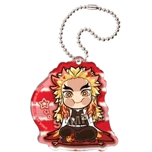 Kyojuro Rengoku Demon Slayer Pita Deforme Taking a Break Acrylic Keychain [USED]