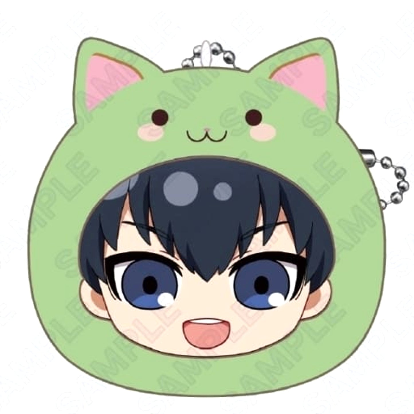 Yoichi Isagi Blue Lock Mochifuwa Cushion Keychain Marumates Pattern [USED]