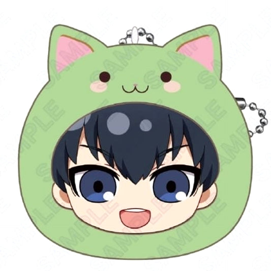 Yoichi Isagi Blue Lock Mochifuwa Cushion Keychain Marumates Pattern [USED]