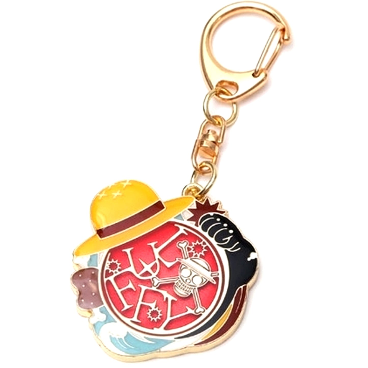 Monkey D. Luffy One Piece Symbol Motif Keychain [USED]