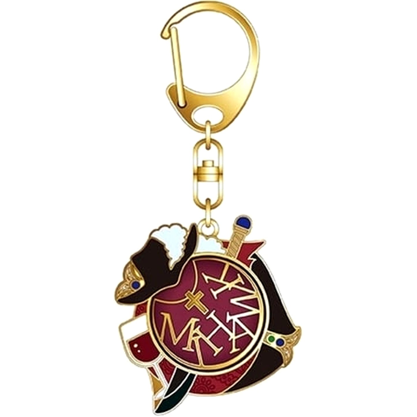 Dracule Mihawk One Piece Symbol Motif Keychain [USED]