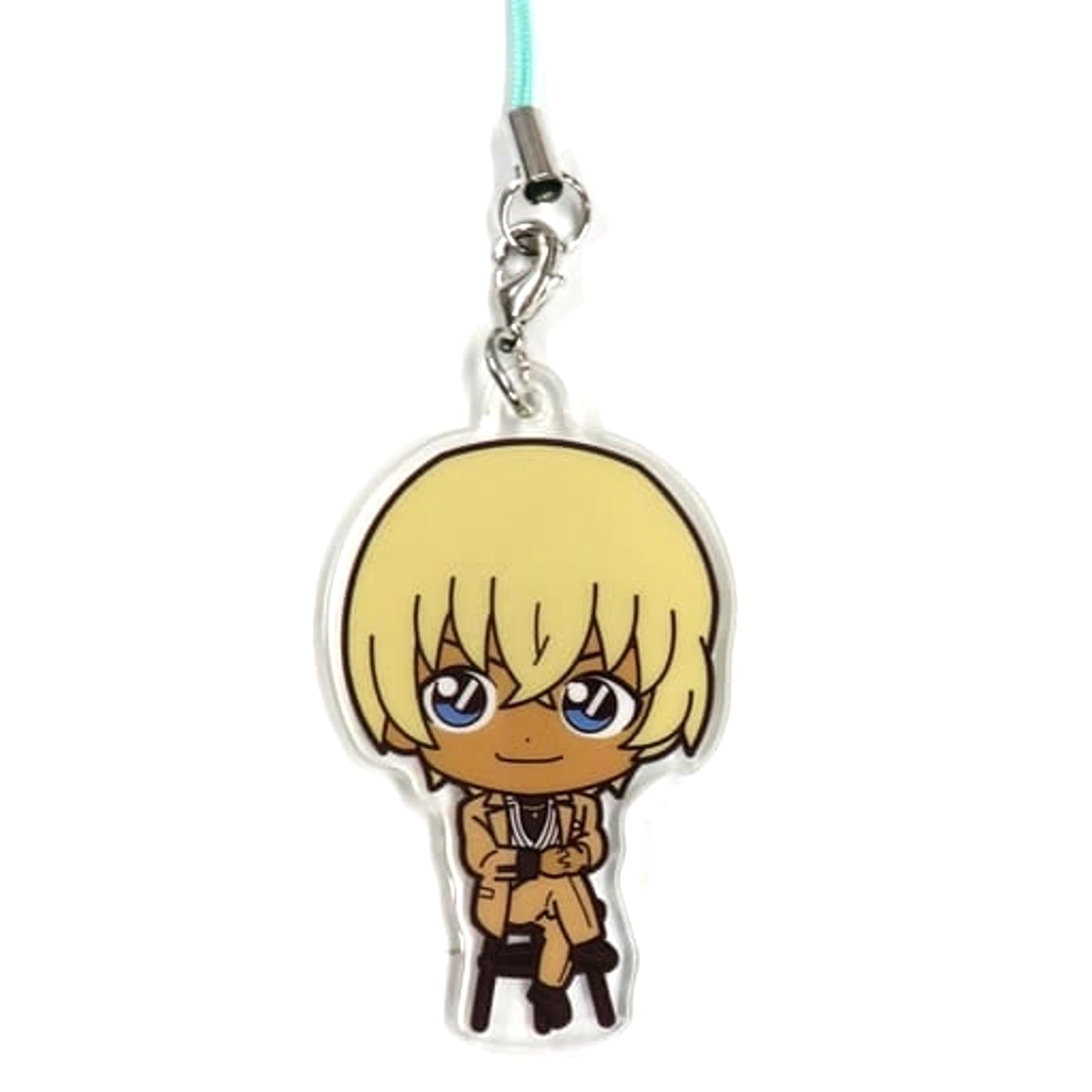 Detective Conan Toru Amuro Sega Lucky Kuji Trad Style Collection Acrylic Strap Prize J [USED]