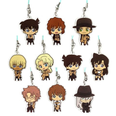 Detective Conan Conan Edogawa & Others All 10 Types Set Sega Lucky Kuji Trad Style Collection Acrylic Strap Prize J [USED]