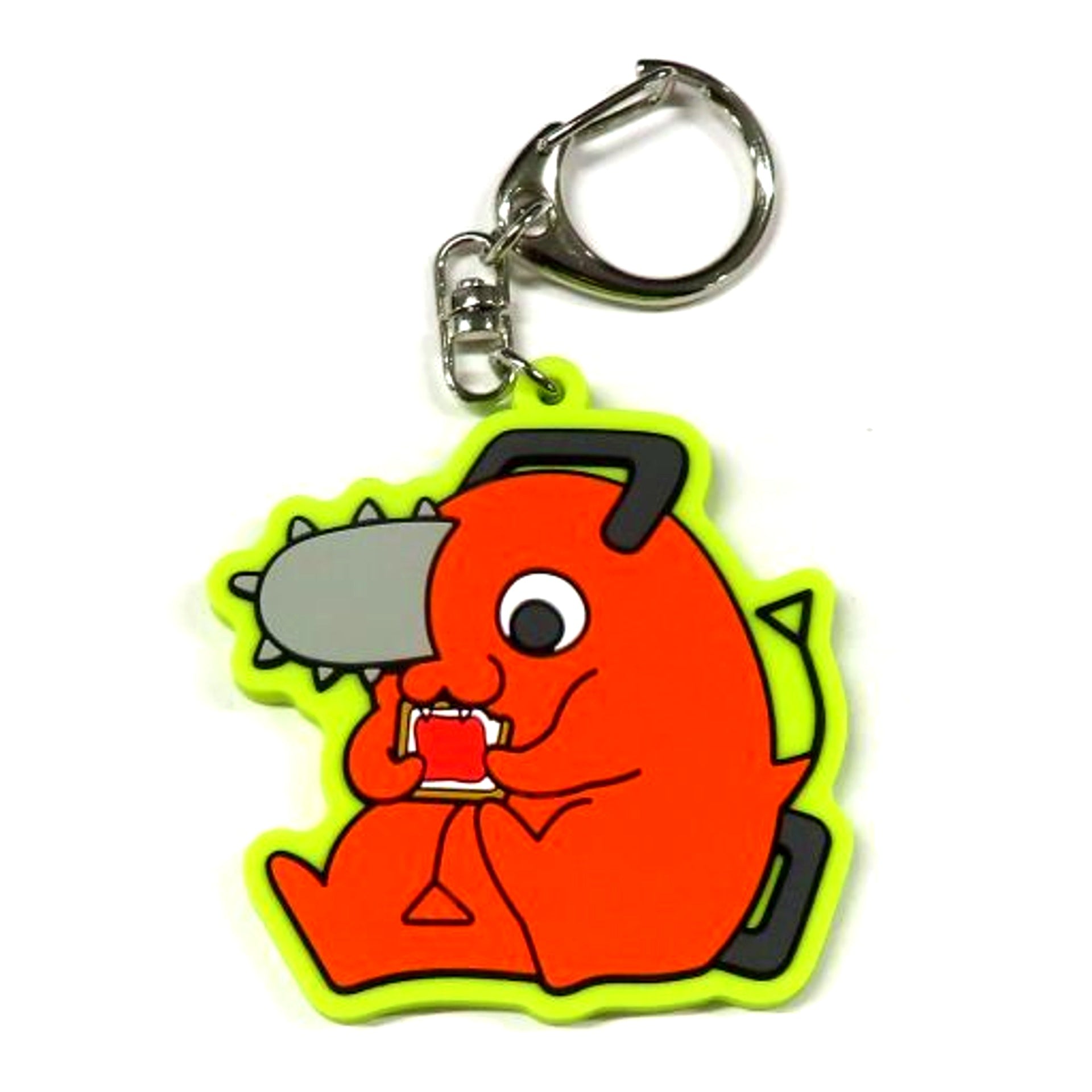 Pochita Denji Mimic Chainsaw Man Manekko Pochita Rubber Keychain [USED]